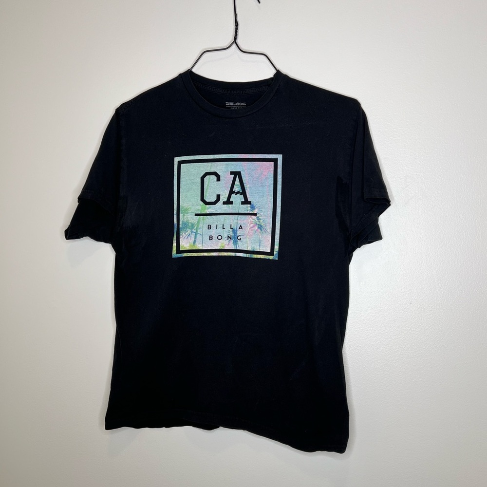 Billabong Medium Black California Graphic Core Short Sleeve T-Shirt